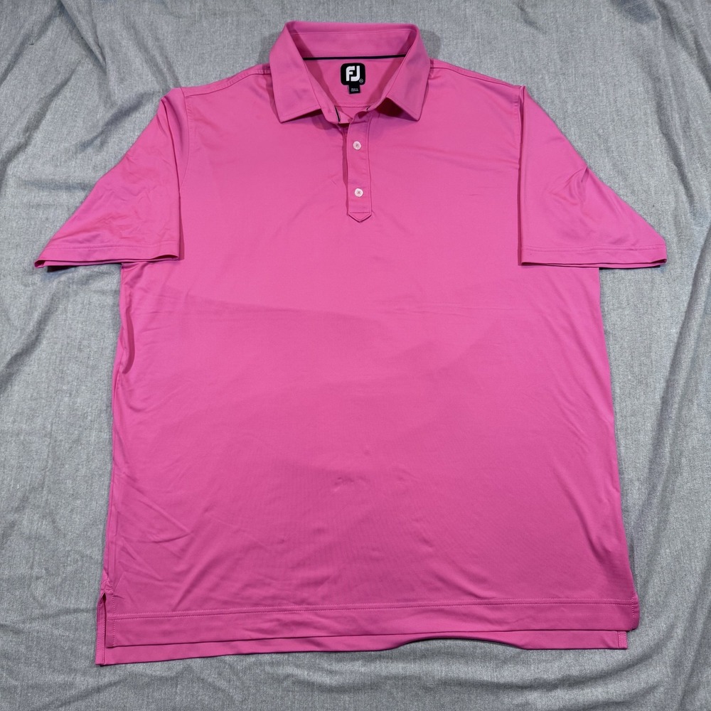 FootJoy Polo‎ Shirt Mens 2XL Golf Athletic Performance Stretch Moisture Wicking